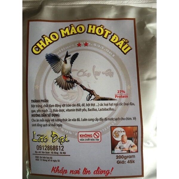 Cám chào mào hót đấu Lão Đại ( mua 10 tặng 1)