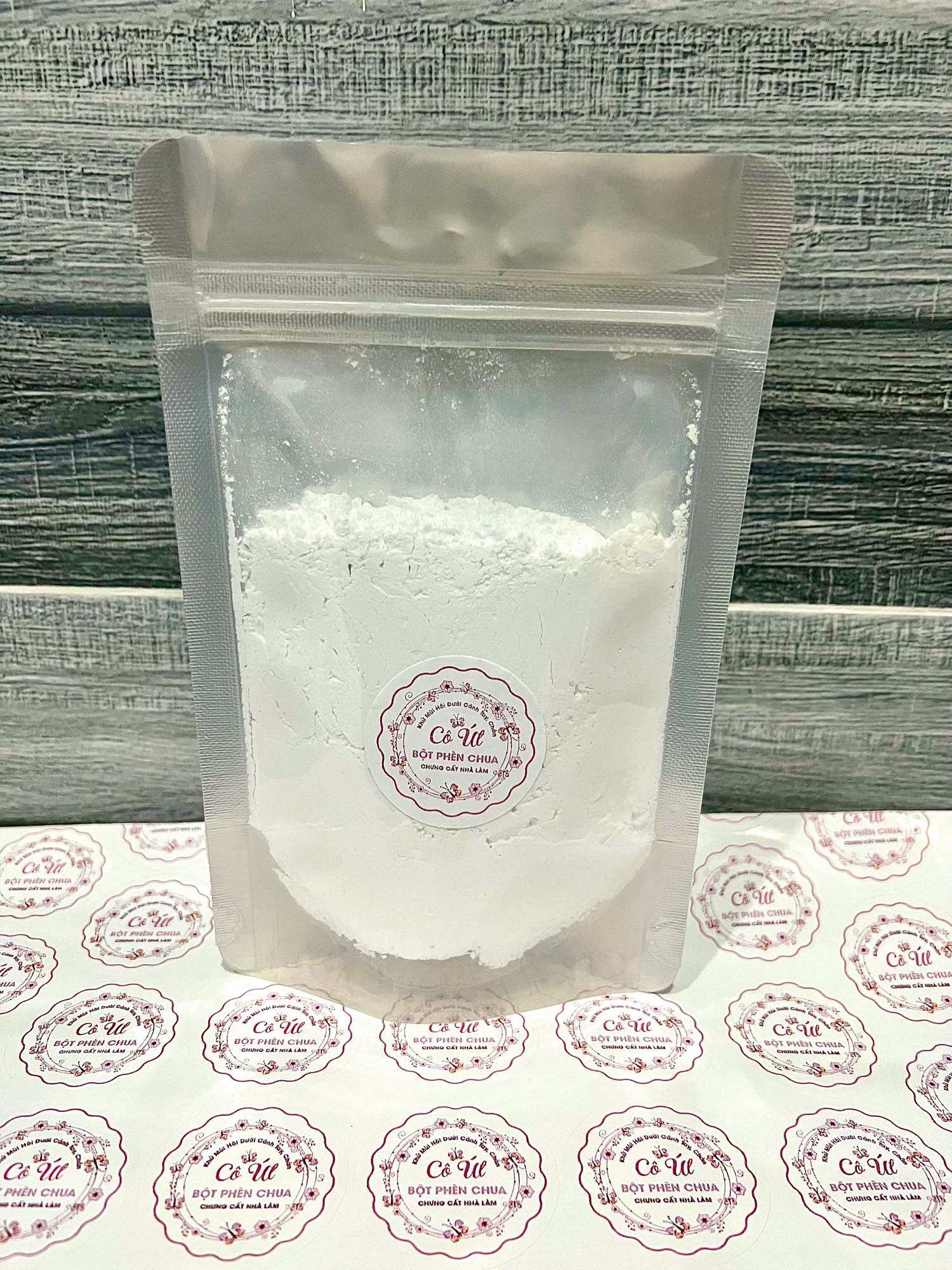 Túi 50gr bột phèn chua chưng cất nguyên chất phèn phi,khử mùi hôi dưới cánh tay, chân