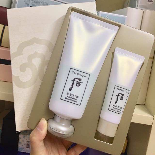 Set sữa rửa mặt whoo
