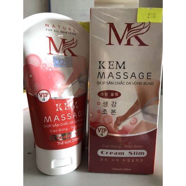 Kem MK massage đánh tan mỡ bụng