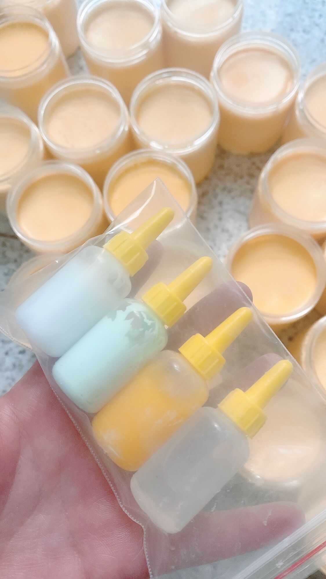 Bộ trộn kem siêu trắng da 19k 4 chai