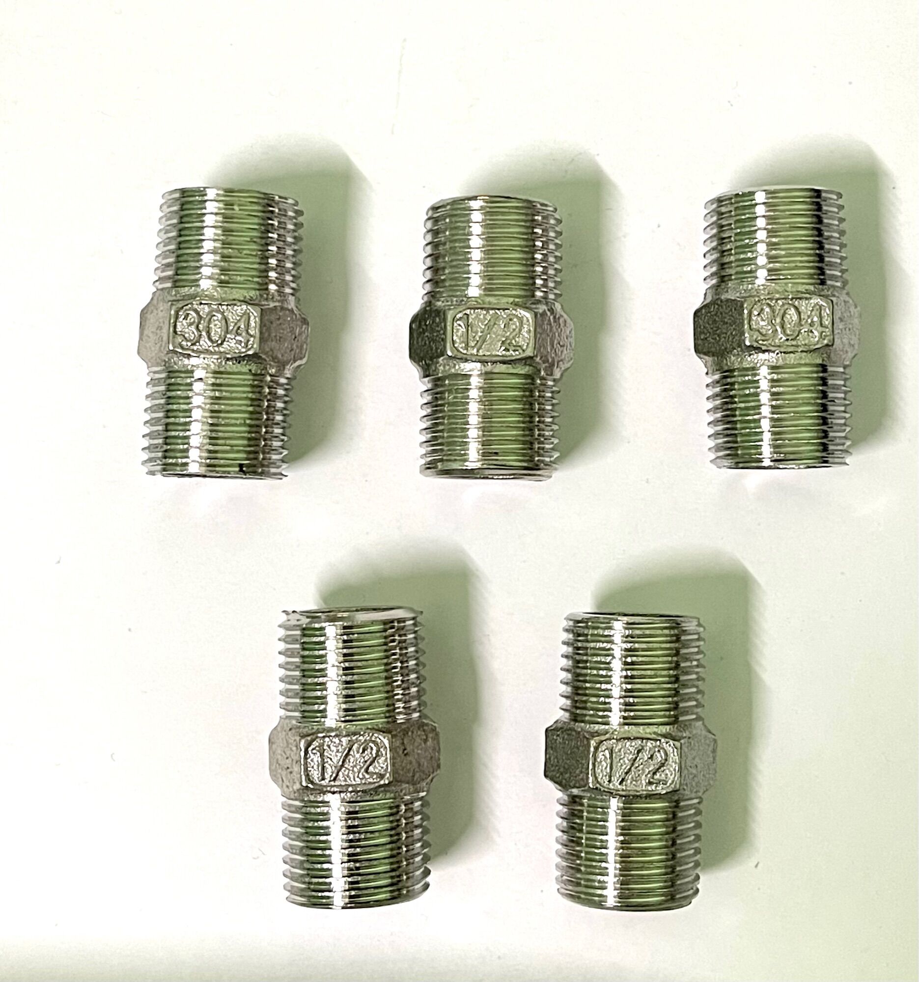 Kép inox 21 (304) (Kép Nối 2 Đầu Ren )