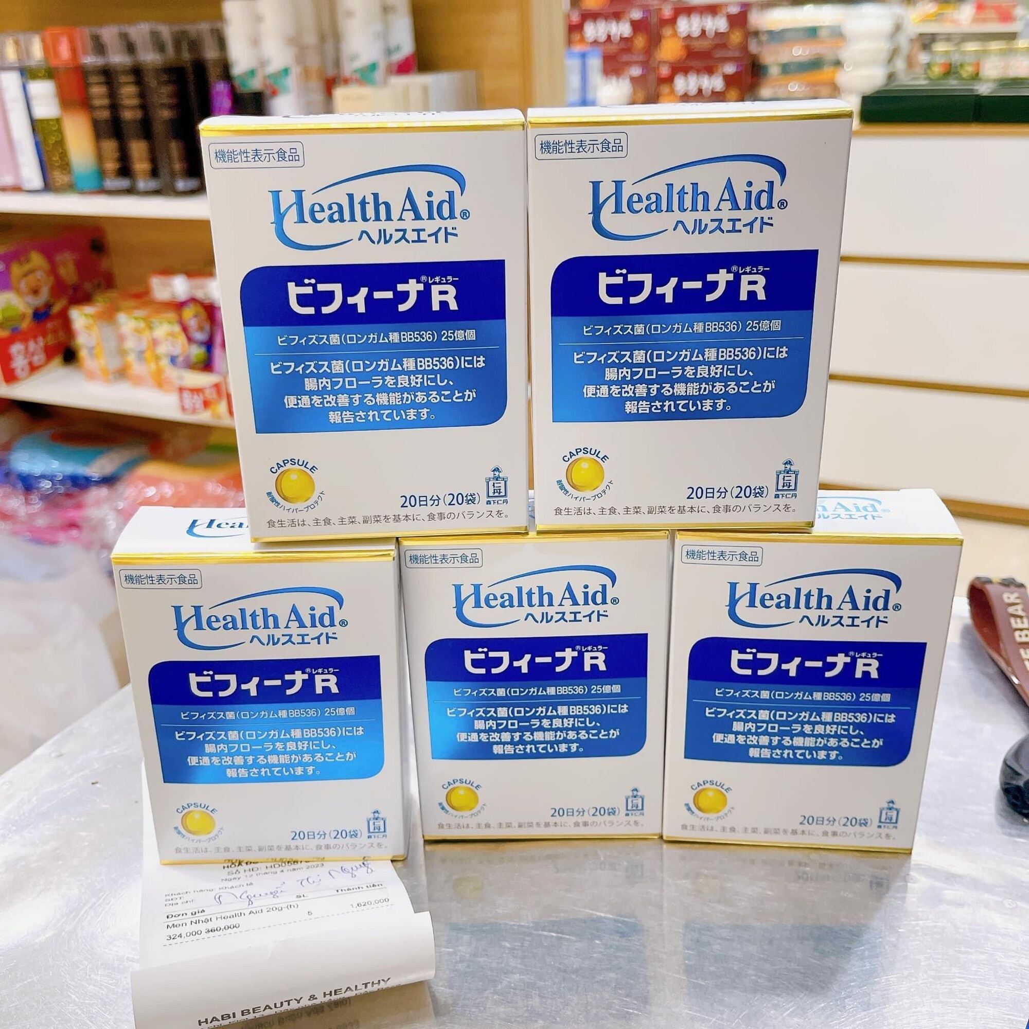 Men Vi Sinh Bifina R Health Aid Nhật Bản Hộp 20 gói