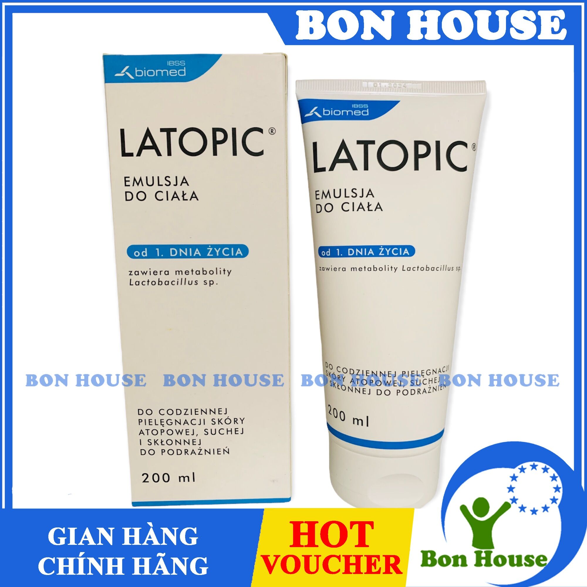 Dưỡng thể latopic 200ml