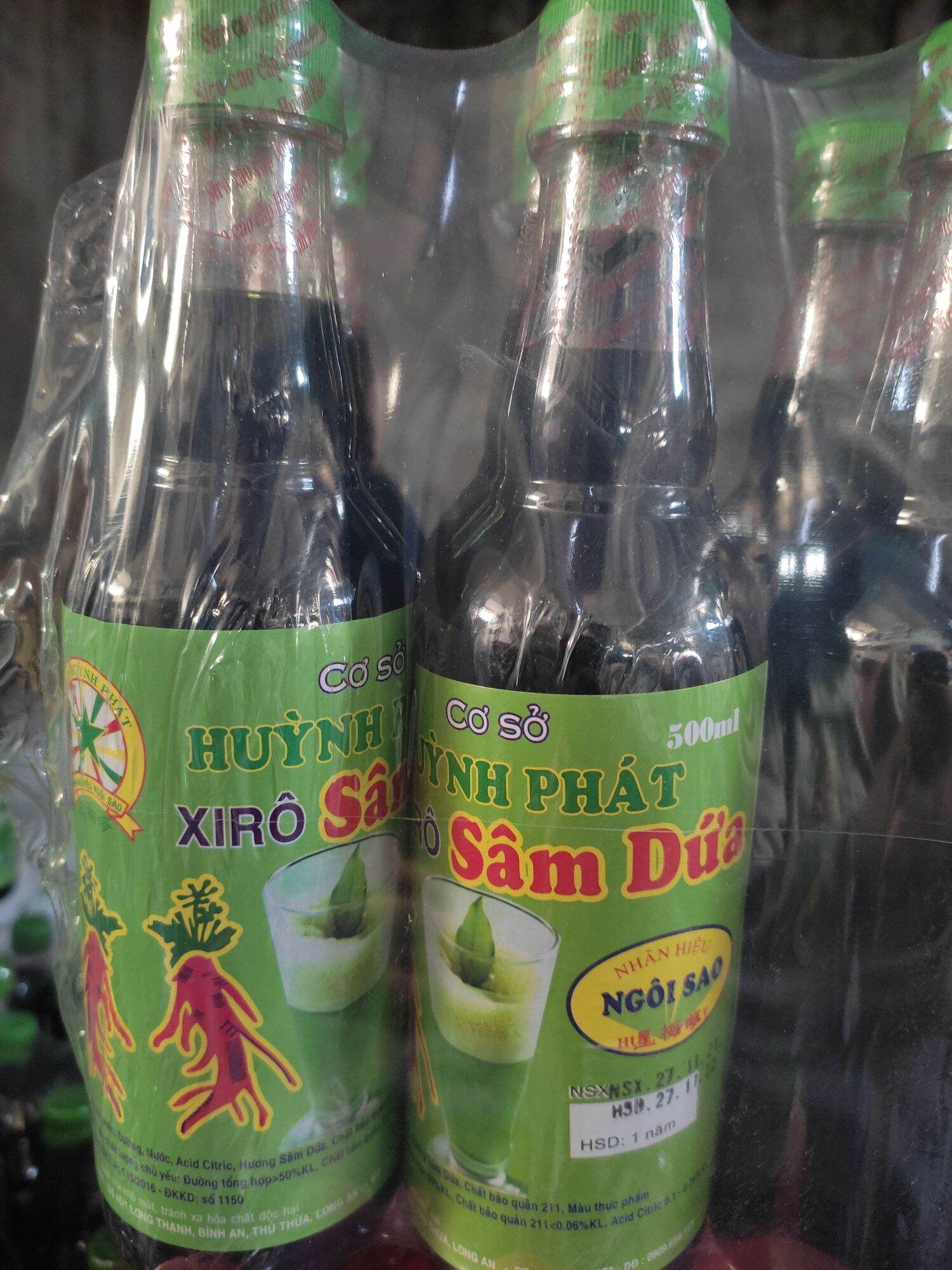 Siro sâm dứa Huỳnh Phát chai 500ml