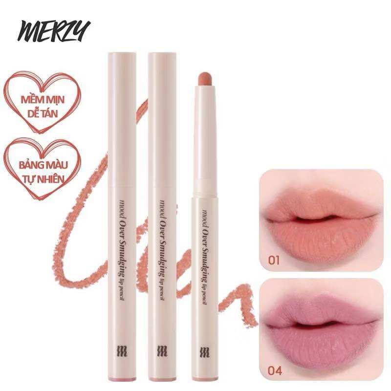 [AUTH 100%] CHÌ KẺ VIỀN MÔI MERZY MOOD OVER SMUDGING LIP PENCIL