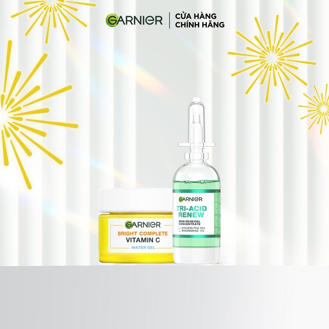 Bộ đôi serum thế hệ mới giúp da sáng hơn, láng hơn, khỏe hơn và kem dưỡng ẩm Water Gel mỏng nhẹ 20ml x 50ml