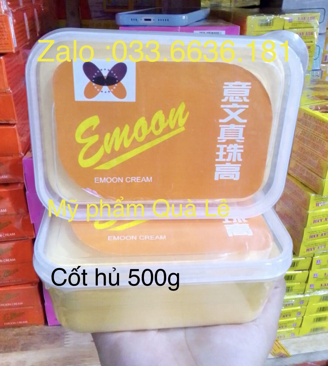 Kem cốt emon trắng da hủ lớn 500g