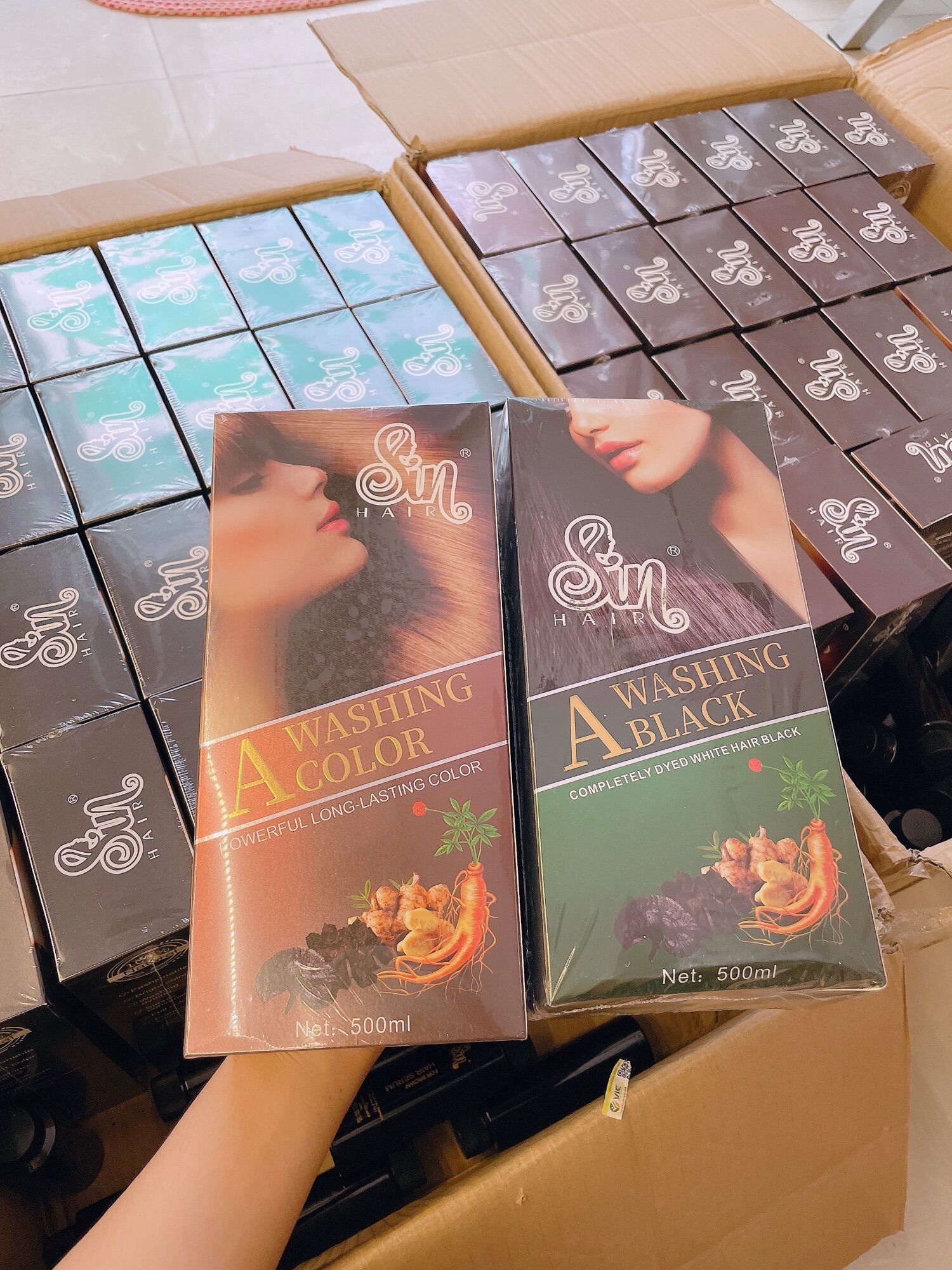 Dầu gội phủ bạc sin nâu và đen