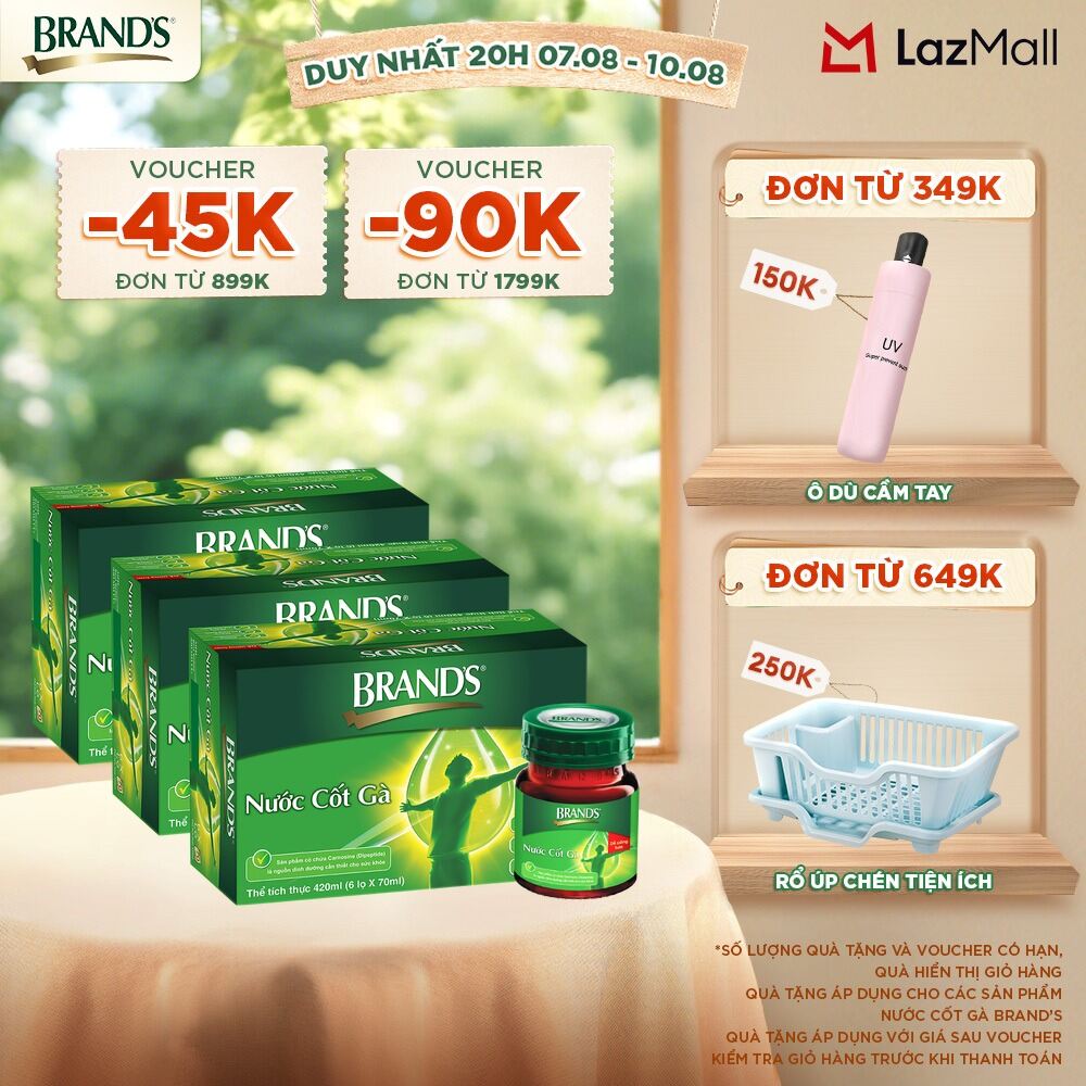 [Giao hàng 2h] Combo 3 Nước cốt gà BRAND'S Vị Truyền Thống