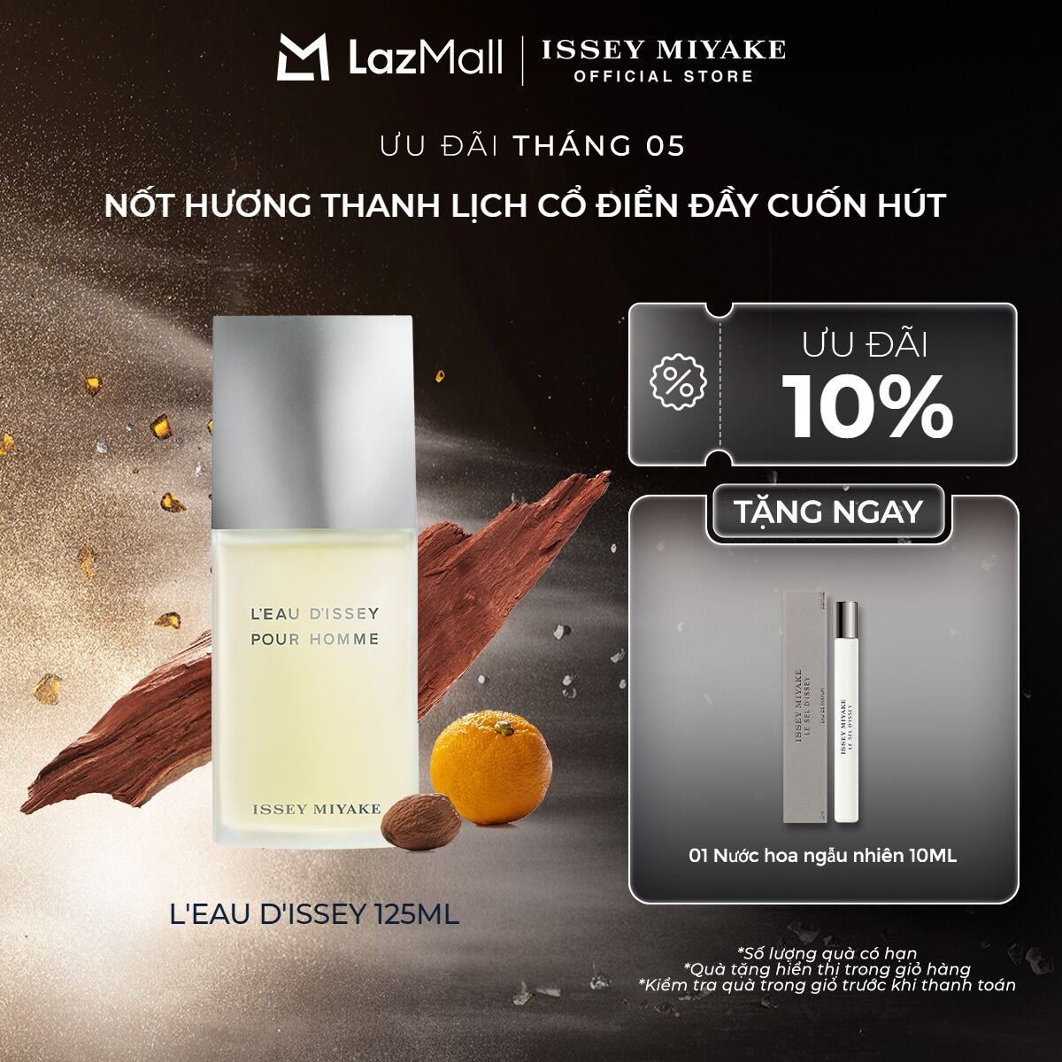 Nước Hoa nam Issey Miyake L'Eau D'Issey Pour Homme Eau De Toilette 125ml