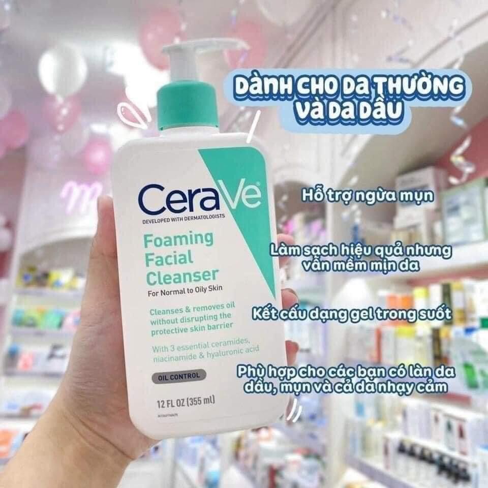 [GIÁ HỦY DIỆT] Sữa rửa mặt Cerave Foaming Facial Cleanser 236ml