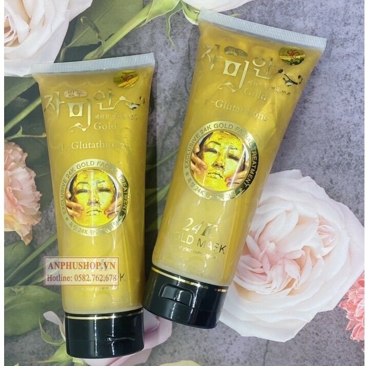 Mặt nạ vàng 24k gold mask thái lan chính hãng