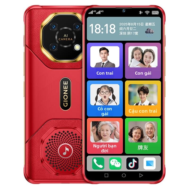 Điện Thoại Cao Cấp cho Người Già Pin 5000mAh Không Quảng Cáo