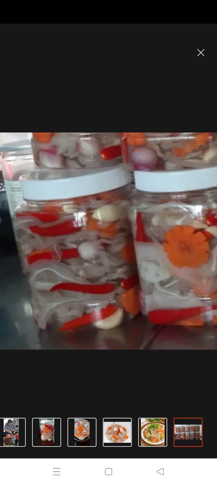 tai heo ngâm chua ngọt