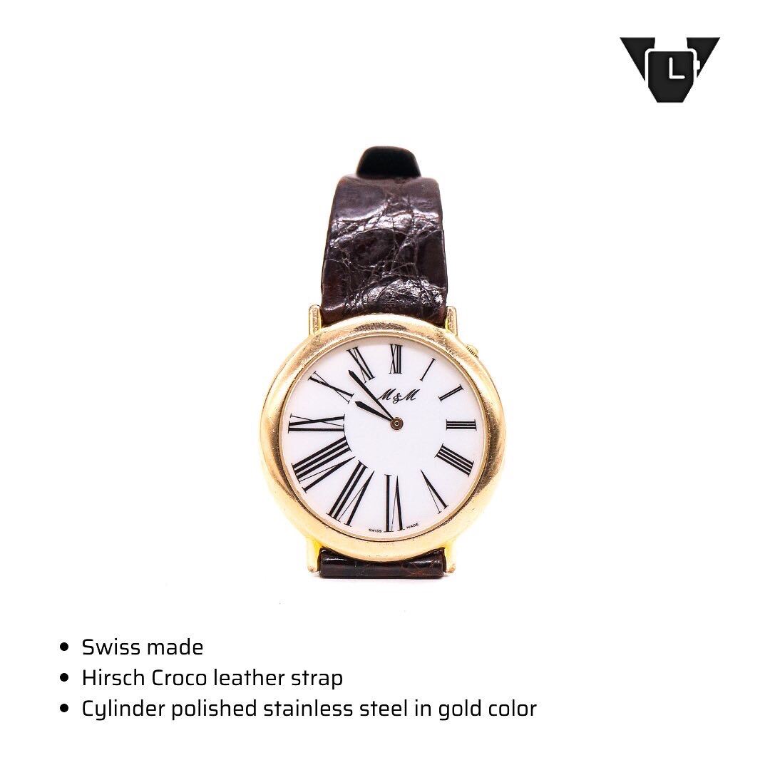 Đồng hồ nam đeo tay vintage chạy pin dáng dresswatch M&M 4926 thumbnail
