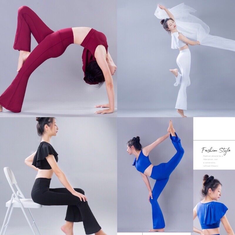 Bộ tập yoga gym ống loe s41