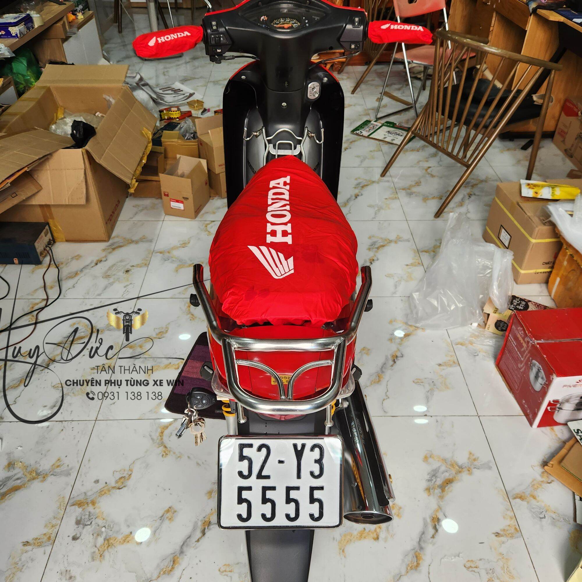 áo trùm xe ga xà xe số honda