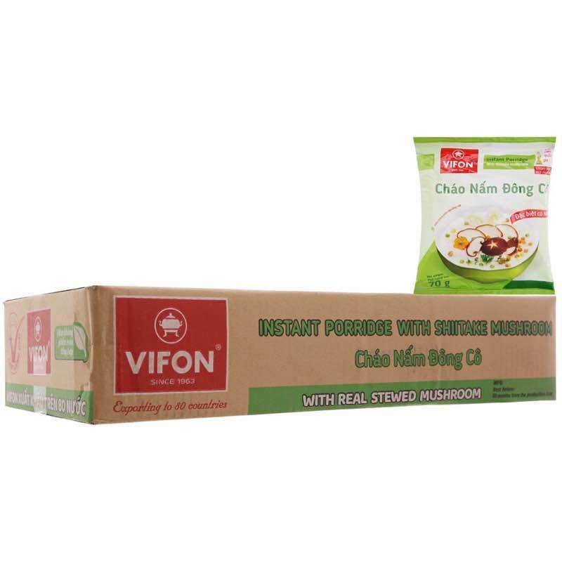 THÙNG 50 GÓI CHÁO THỊT GÀ VIFON CÓ GÓI THỊT 70G