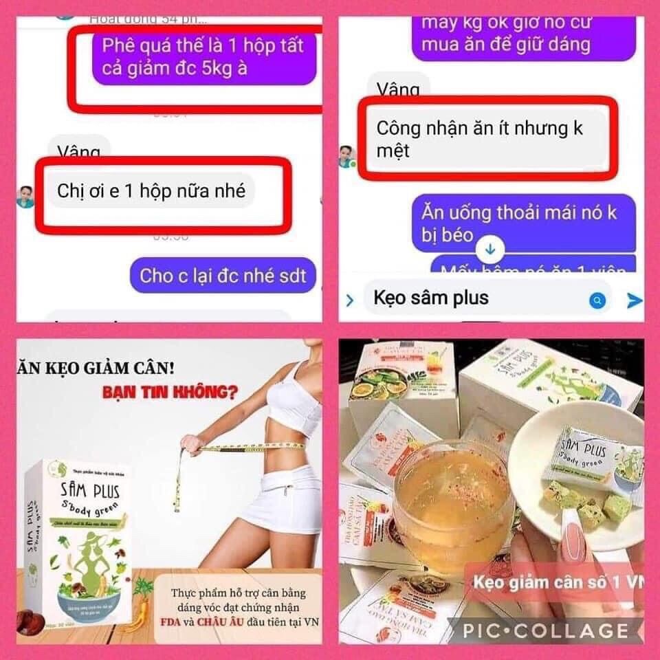Kẹo giảm cân Sâm Nhung Plus-Giảm cân Sâm Plus-429k(30kẹo)