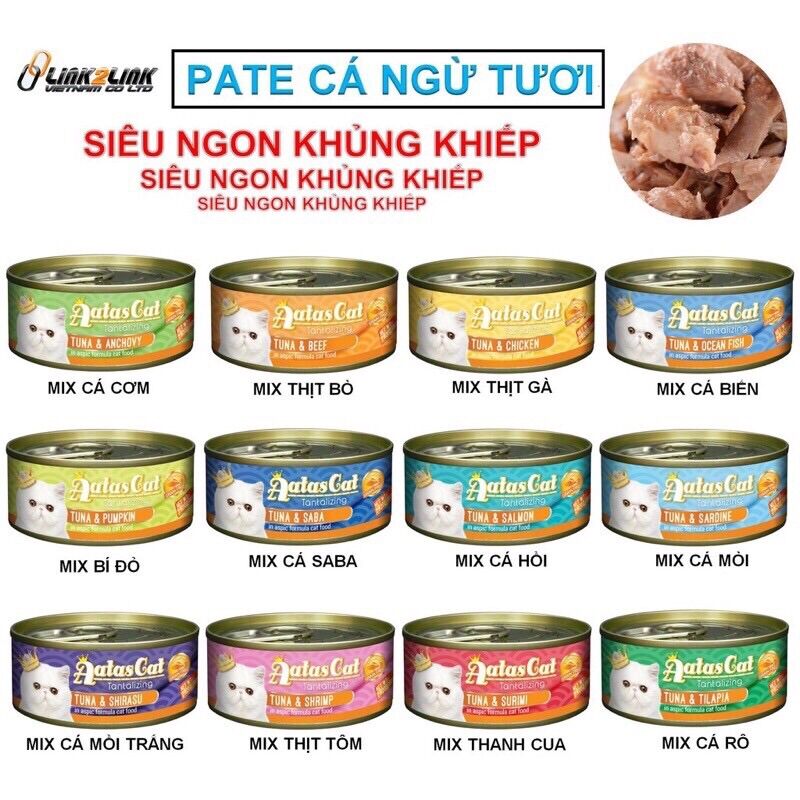 Thức ăn cho mèo - Pate Aatas
