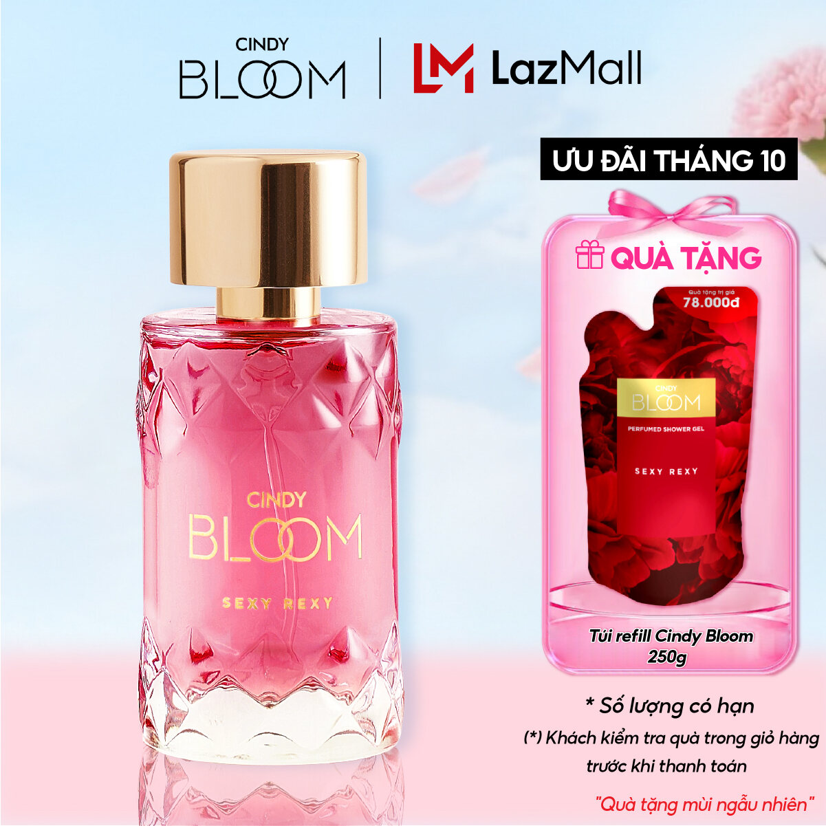 Nước Hoa Nữ Cindy Bloom Sexy Rexy Hương Thơm Gợi Cảm Nóng Bỏng 50ml Chính Hãng