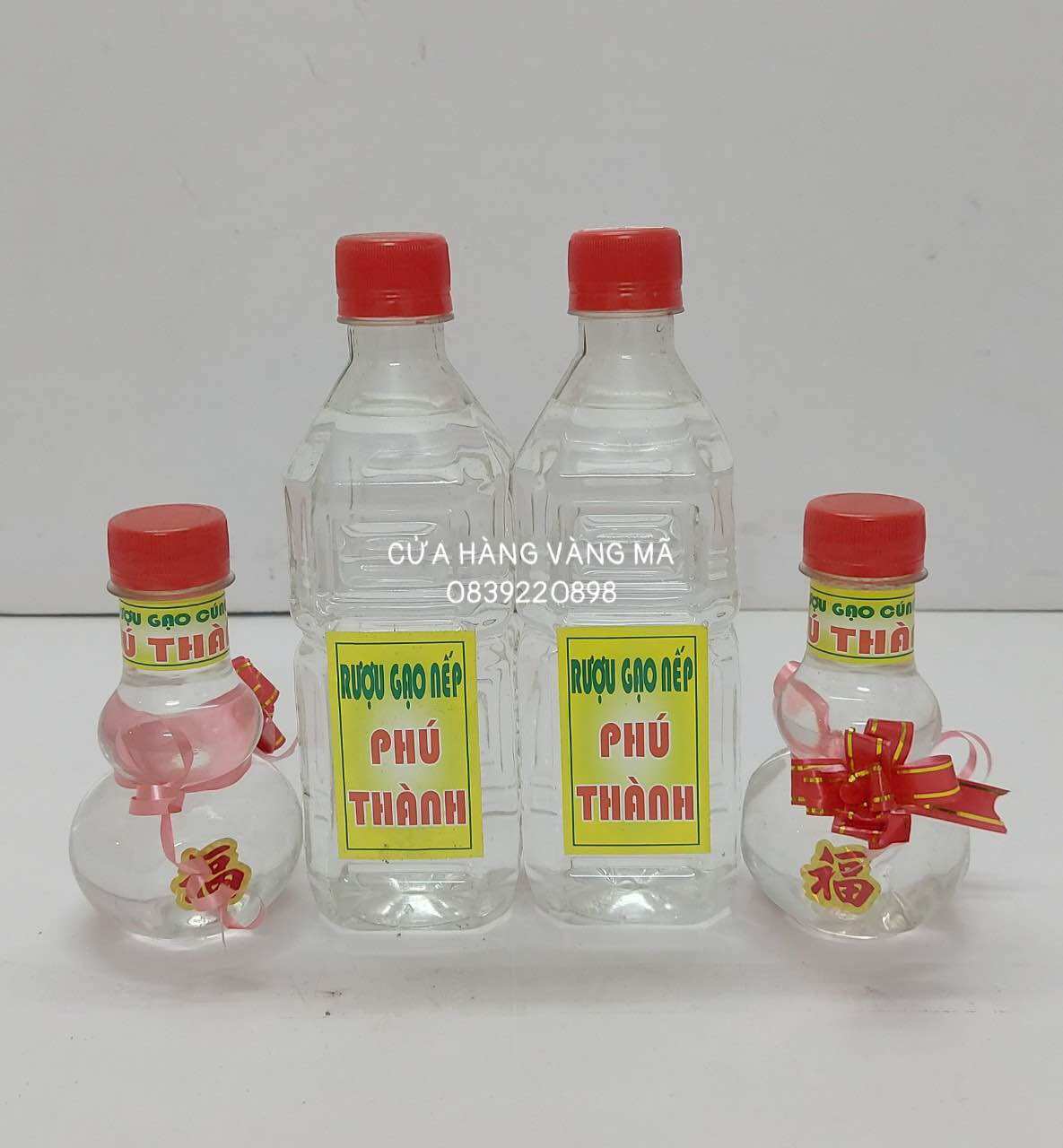 Rượu cúng chai lớn & chai nhỏ hồ lô