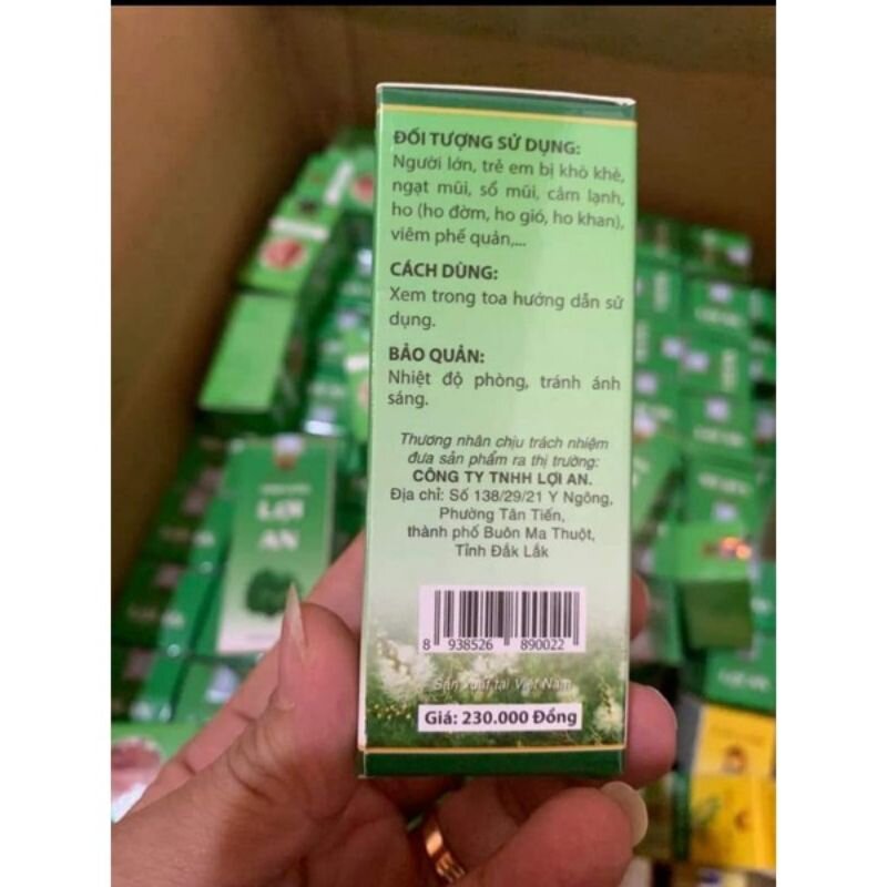 Tinh dầu lợi an tặng ly chia vạch