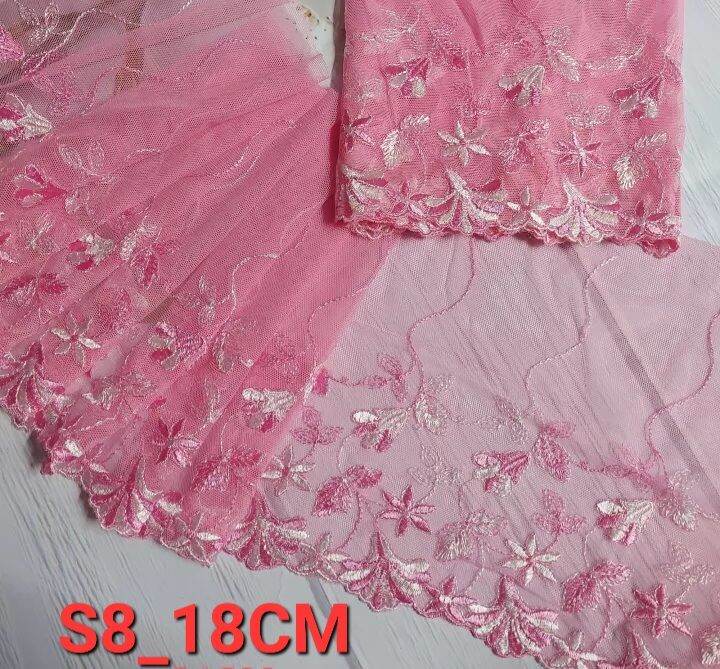 (1 MÉT)REN LƯỚI THÊU PHỤ KIỆN MAY VÁ BẢN RỘNG 16-20 CM.