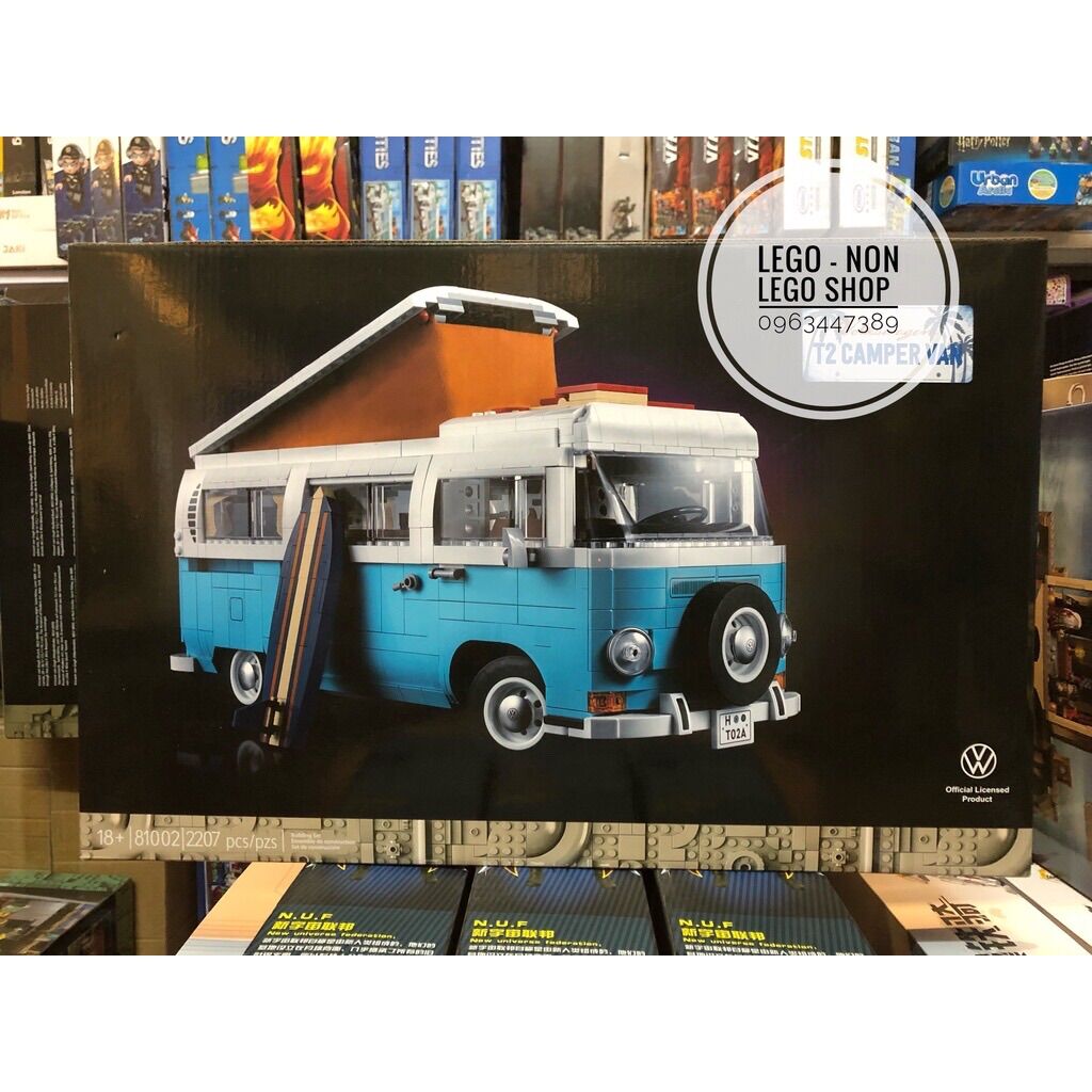 Xép Hình Leji 81002 ( VOLKSWAGEN T2 Camper Van 2207 Mảnh )
