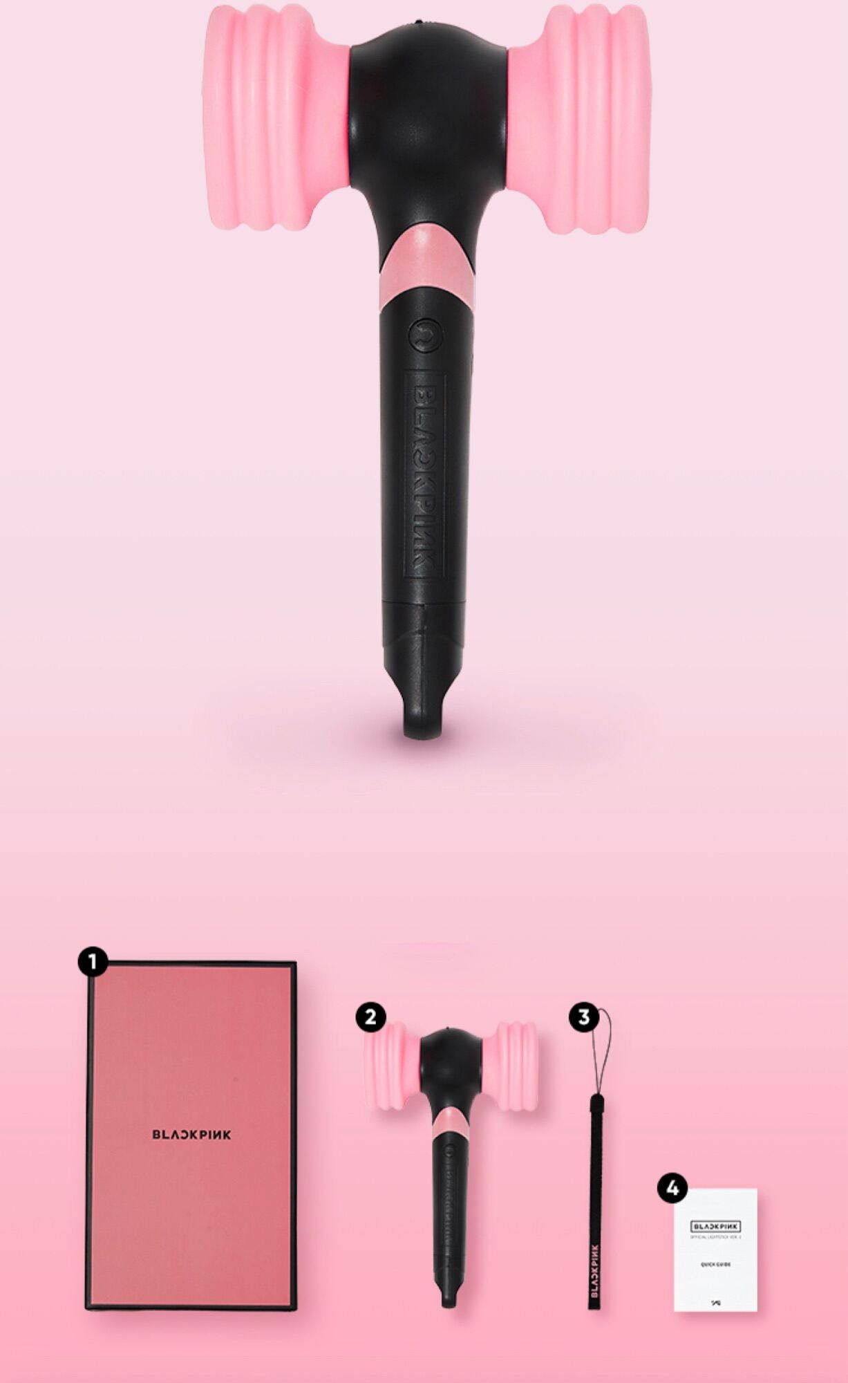 Lightstick Blackpink Ver 2 Hàng OFFICIAL - gậy cổ vũ Blackpink ver 2