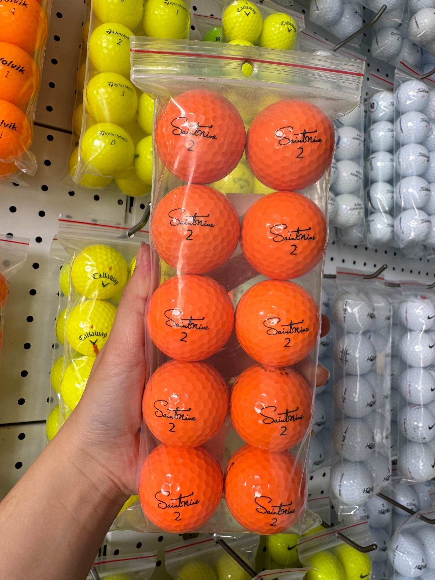 Bóng Golf Saintnine màu độ mới 98%