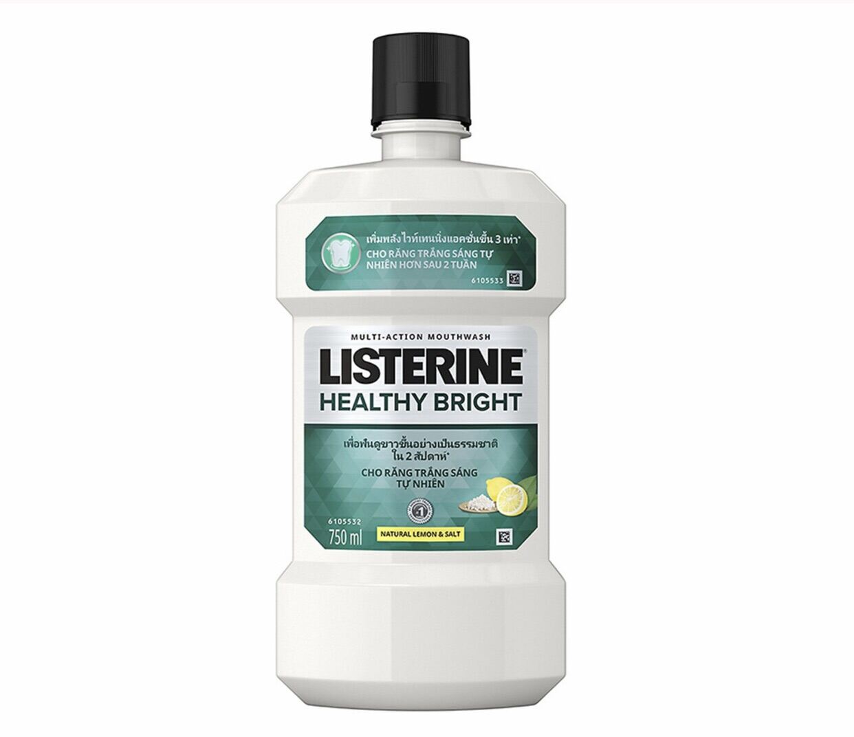 Nước Súc Miệng Làm Trắng Răng Listerine Healthy Bright 750ml