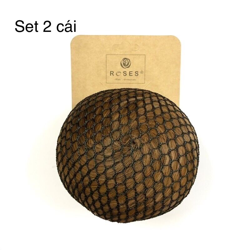 Set 2 lưới búi tóc lỗ nhỏ