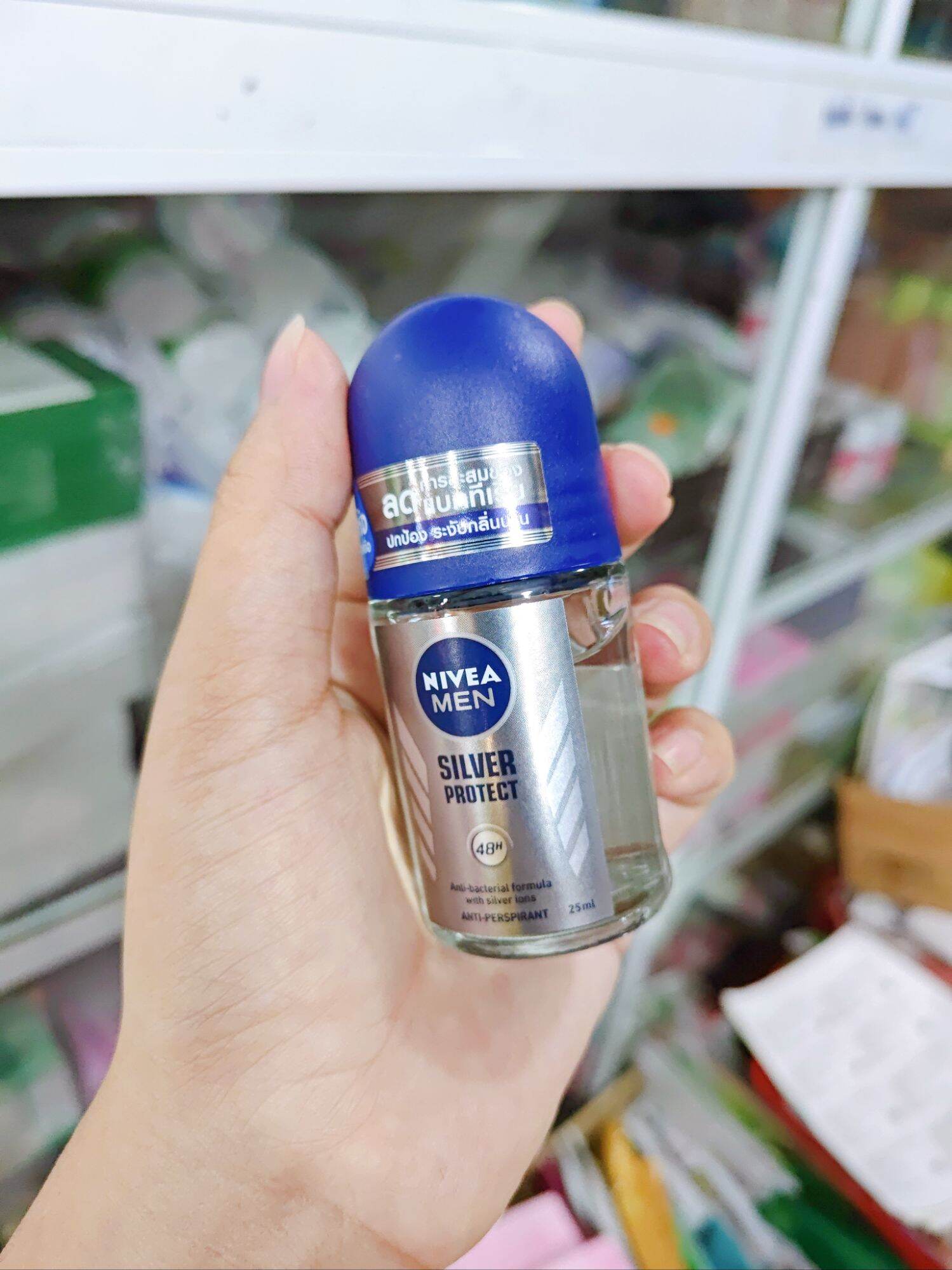 Lăn Khử Mùi Nam Nivea Men Silver Protect 48h Thái Lan - ( lăn nivea bạc )