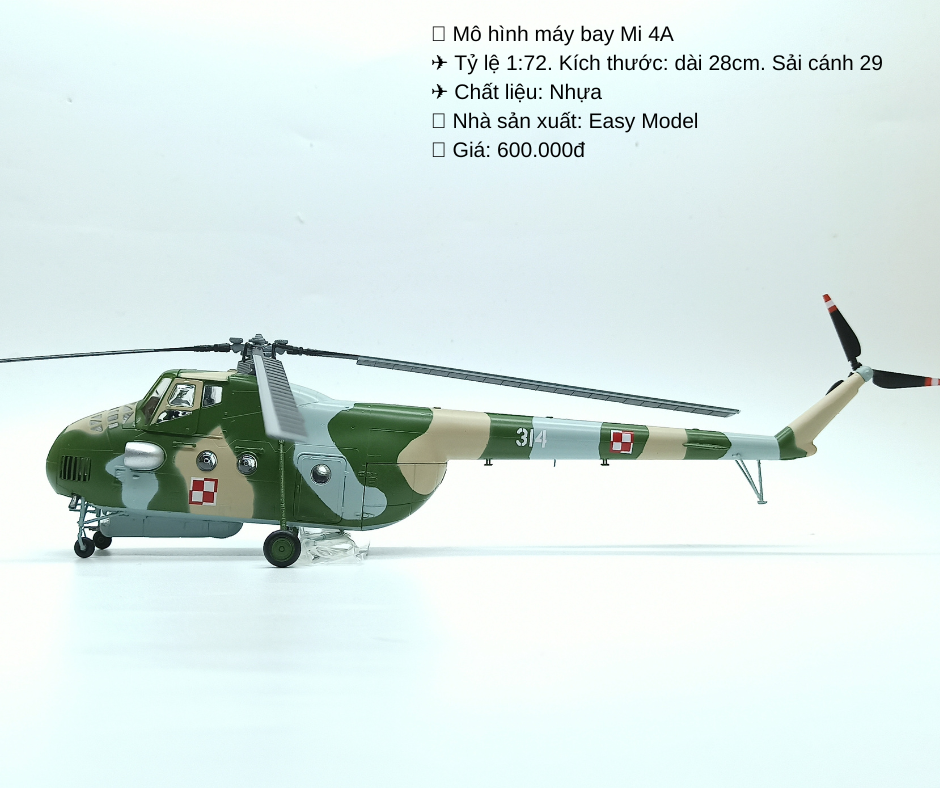 Mô hình máy bay trực thăng tỷ lệ 1/72