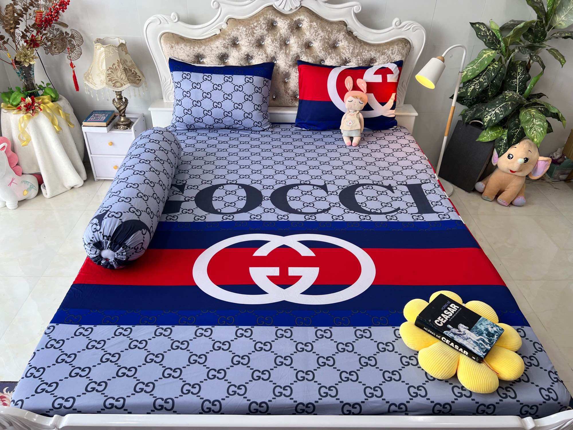 Bộ 4 drap/ga áo gối Thun lạnh hàn quốc 3D Vạn Phát