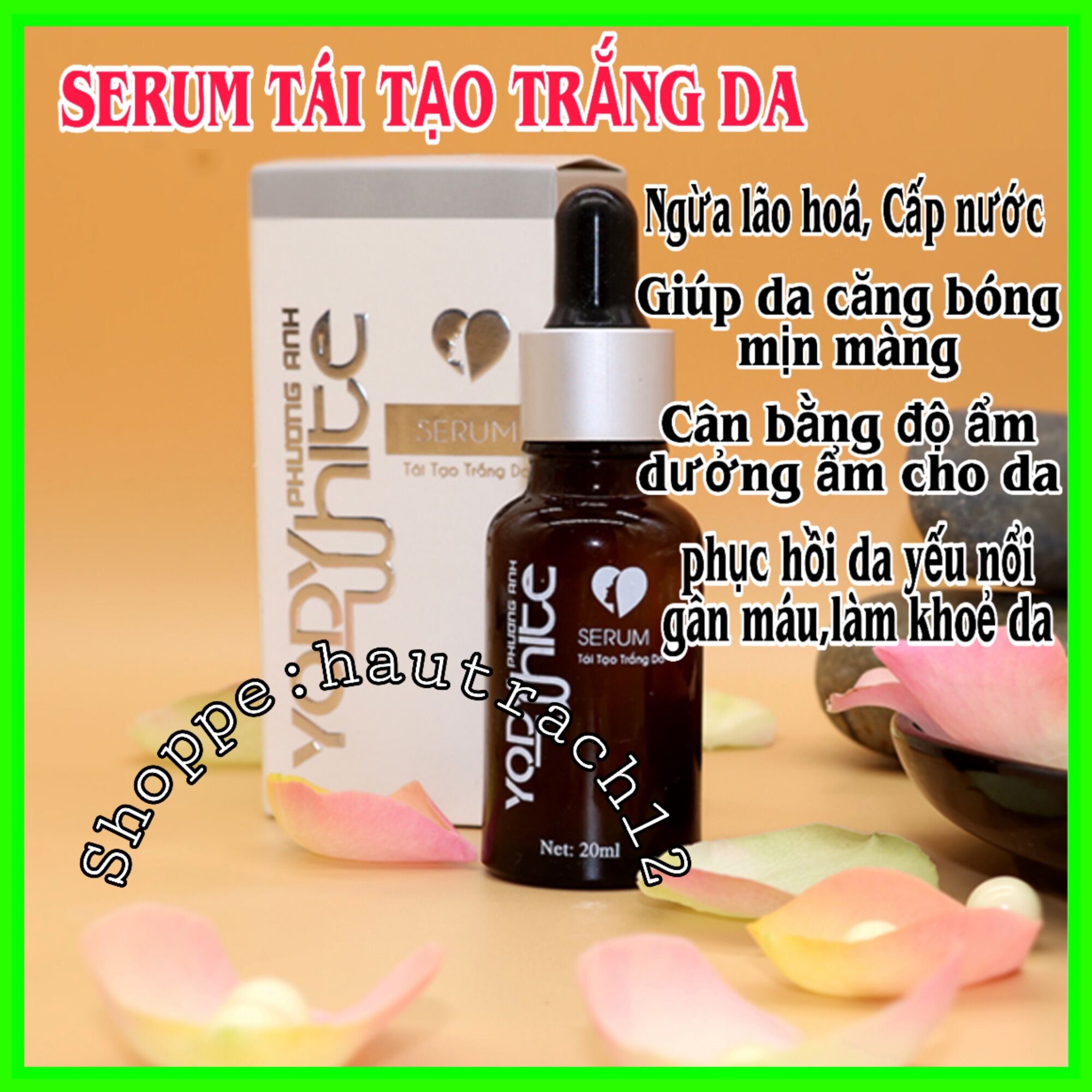 Serum Dưỡng Trắng Da Yody White Phương Anh Dưỡng Da Khô