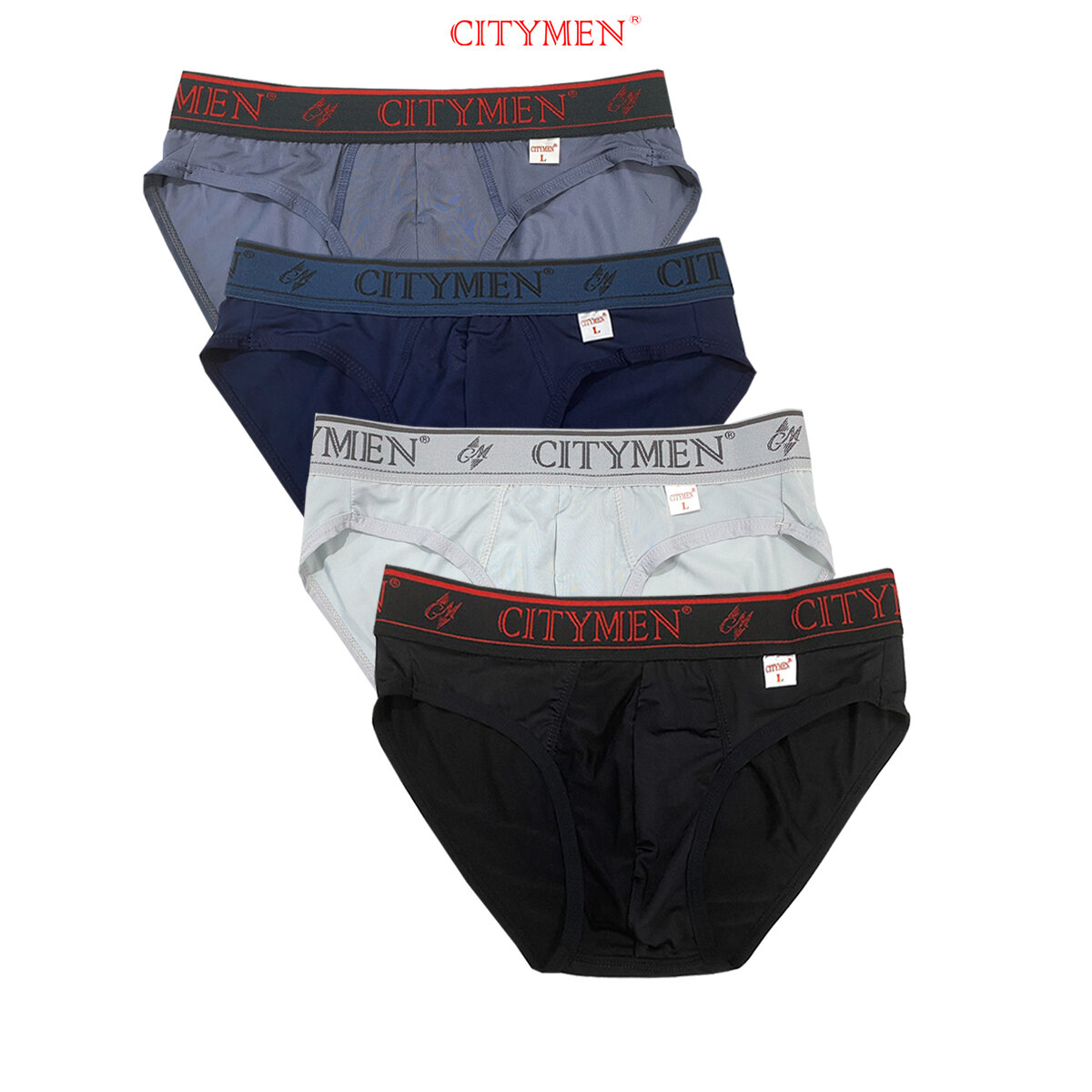 Combo 4 Quần Lót Nam vải lạnh co giãn 4 chiều lưng CITYMEN cao cấp, đồ lót - CTLZ-CTMAL