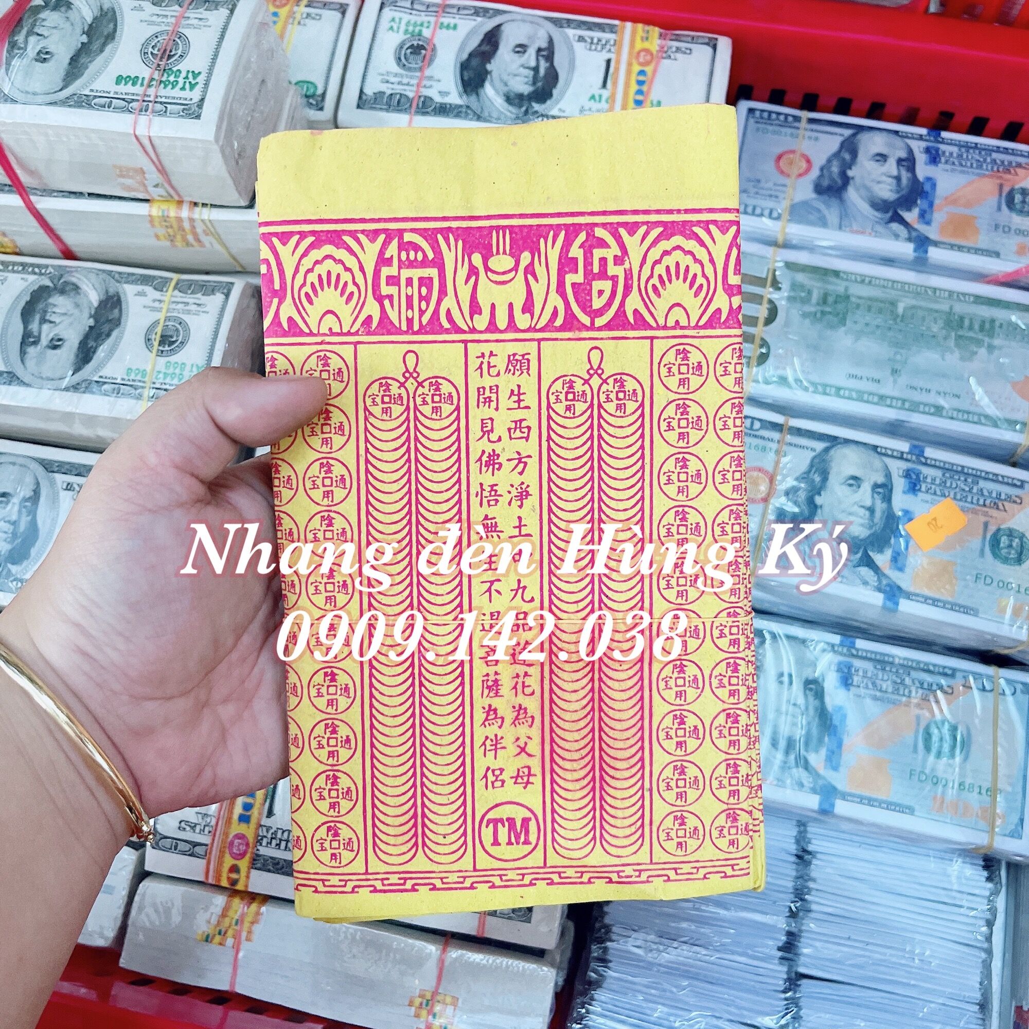Giấy cúng chuỗi vàng - chuỗi bạc