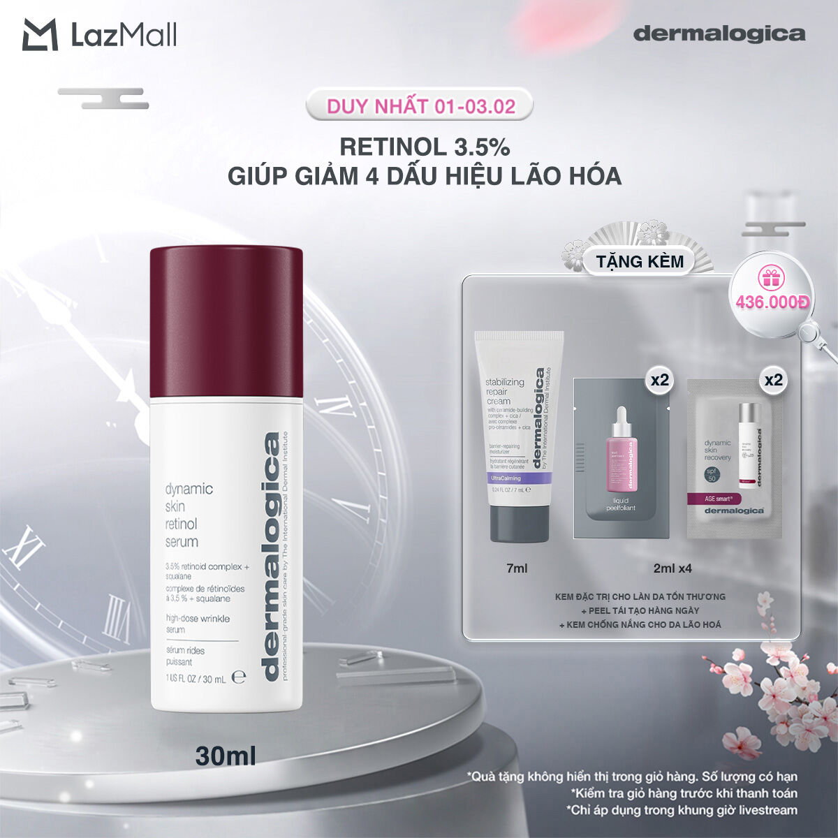 Huyết thanh trẻ hoá làn da Dynamic Skin Retinol Serum 30ml