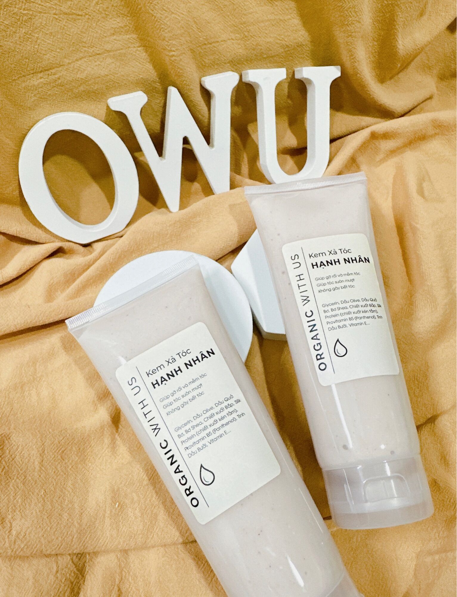 [NO SILICONE] Kem Ủ Xả Tóc - Hạt Hạnh Nhân Bồ Kết