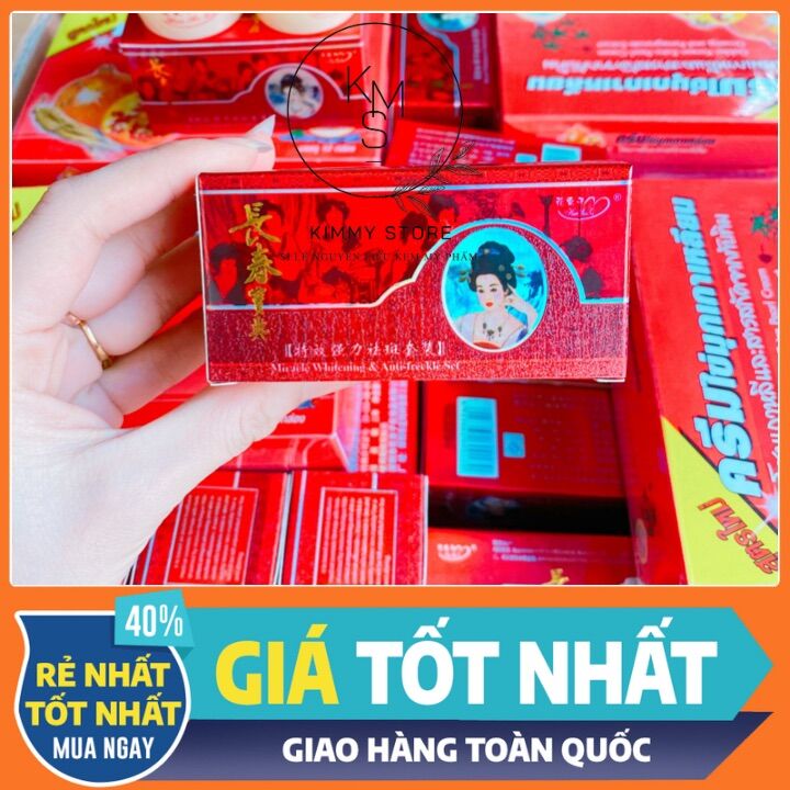 1 cặp kem cô tiên nám đỏ Huashuli
