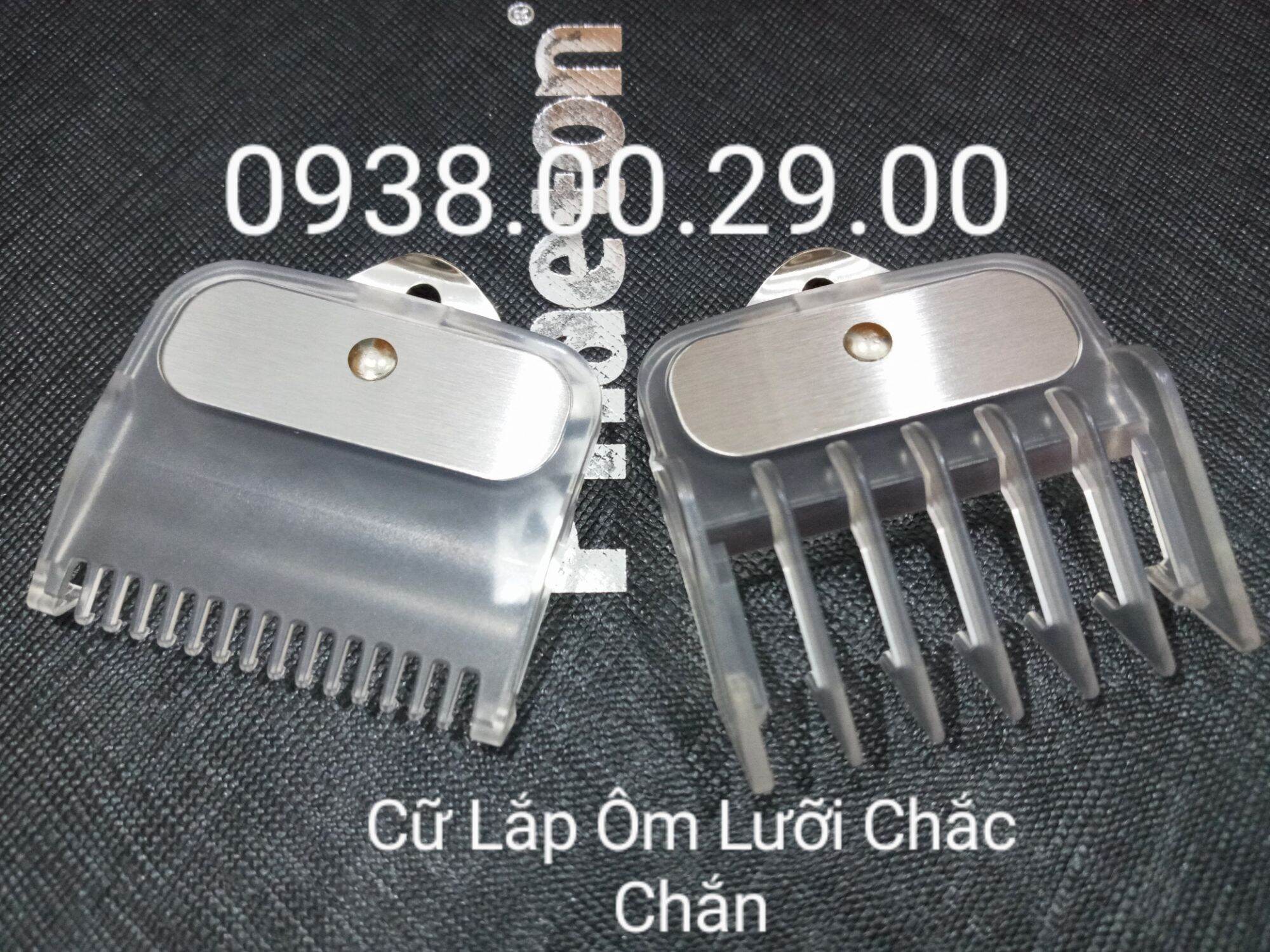Cữ Thép Barber 1.5mm Và 4.5mm Loại Tốt. Bộ 2 Cữ Gá Thép Lắp Cho Tông Đơ Kemei, Surker, Jame. (Ảnh thật). 