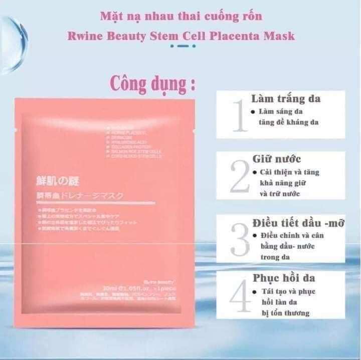 SET 10 MIẾNG MẶT NẠ NHAU THAI CỪU CUỐNG RỐN