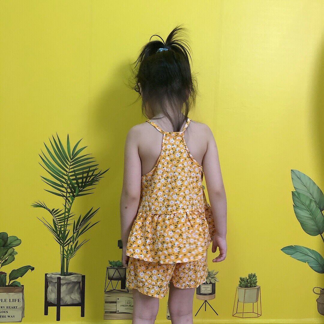 Đồ bộ lụa 2 dây cho bé gái (màu ngẫu nhiên)