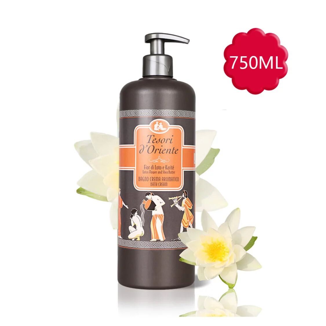 Sữa Tắm Nước Hoa Tesori D’oriente Bath Cream Hương Hoa Sen Mịn Da Thơm Lâu 750Ml