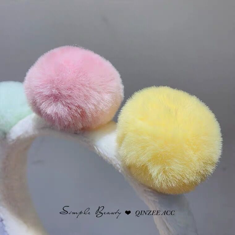 Bờm, cài tóc, cục bông mịn màu sắc Meily Store