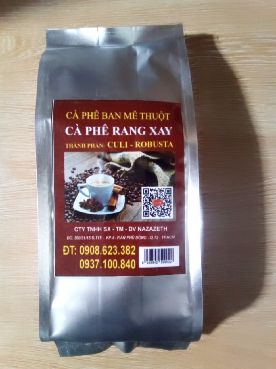 Cafe culi-robusta rang xay 500gr
