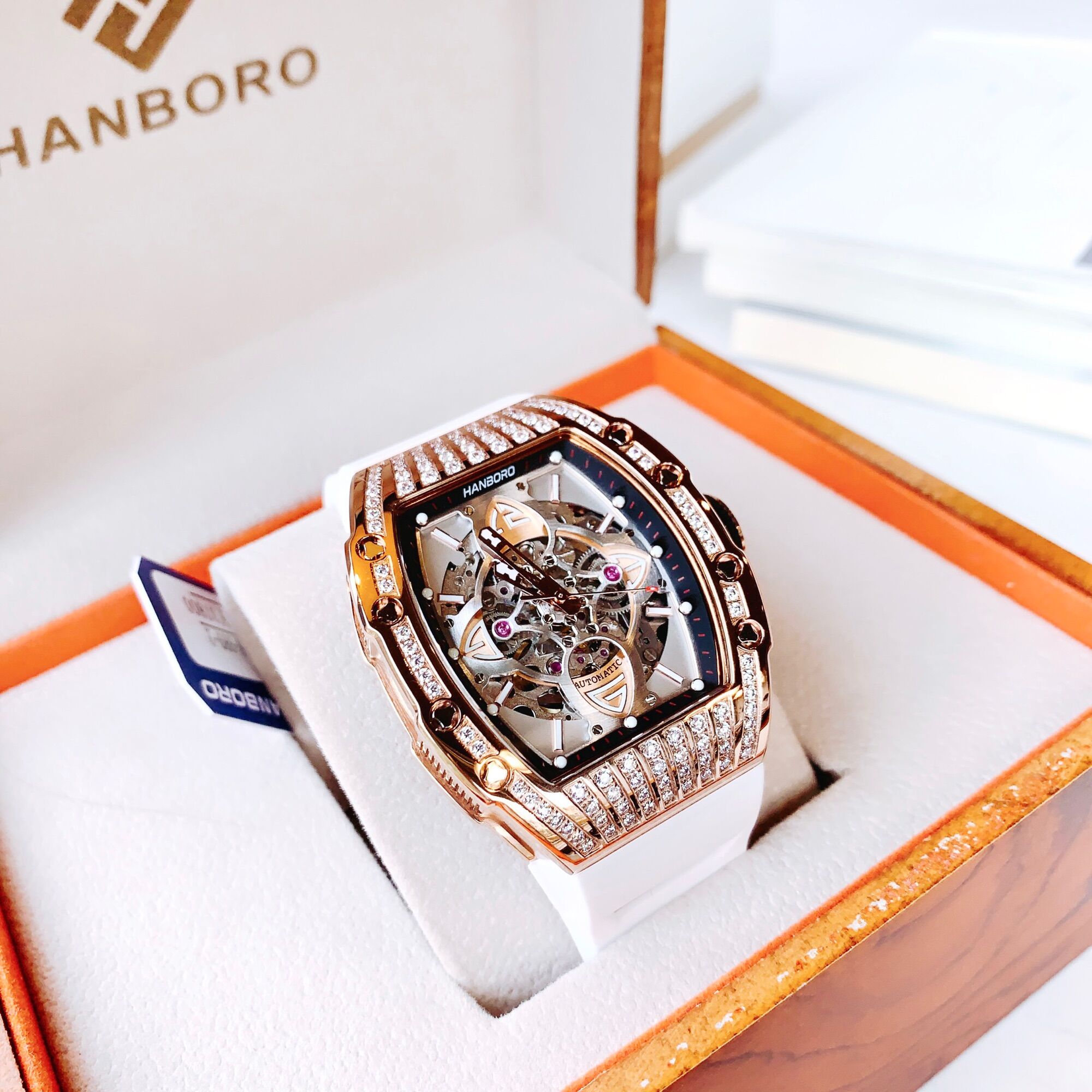 Đồng Hồ Nam Hanboro Size 40x48mm